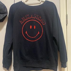 Arkansas sweatshirt black/red medium women's